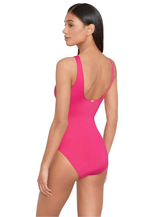 Ralph Lauren Orchid Ring Front Swimsuit SideZoom 2